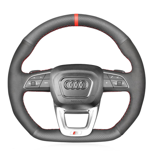 Car Steering Wheel Cover for Audi Q3 2018-2019 Q5 SQ5 2017-2019 Q7 SQ7 2015-2019 Q8 SQ8 2018-2019