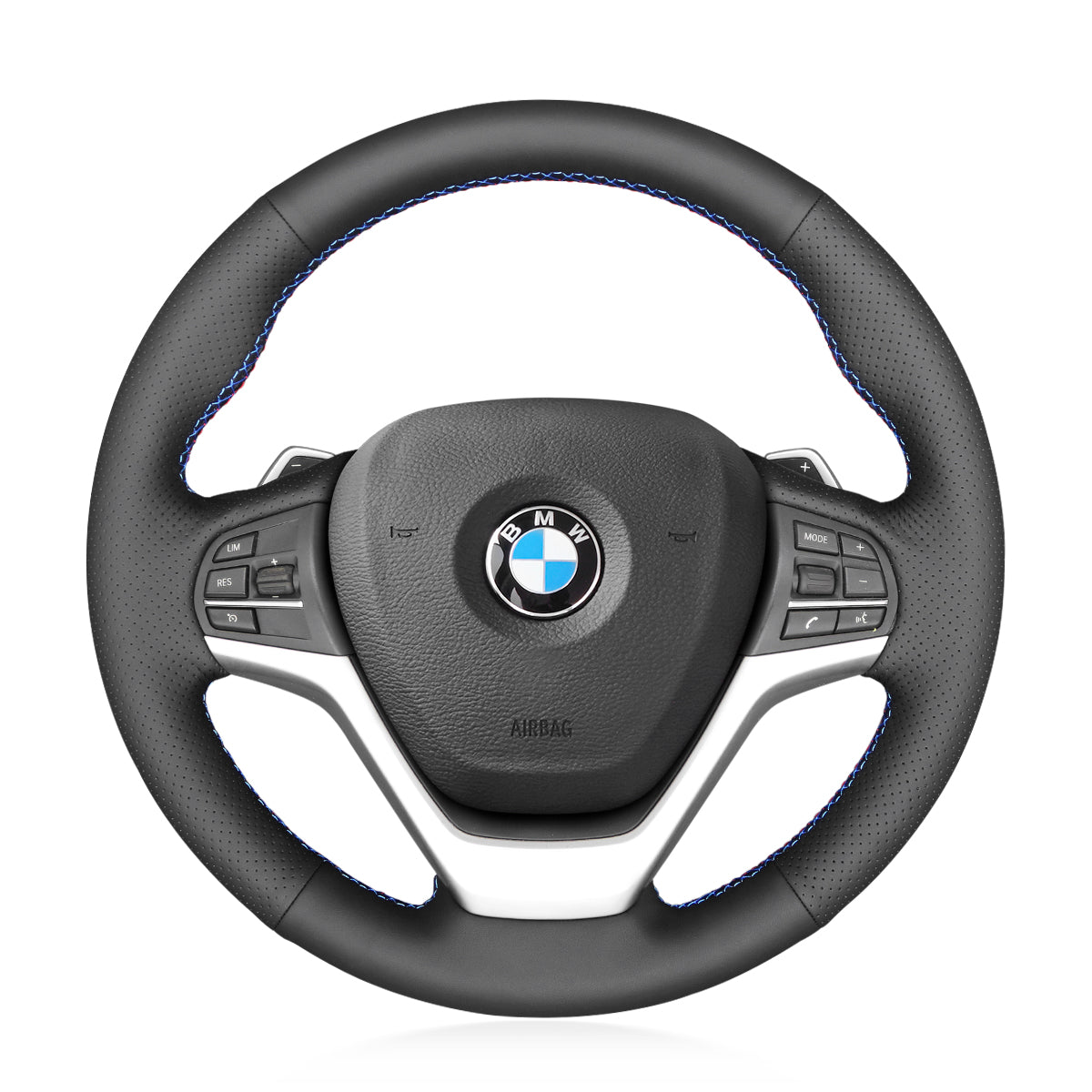 Car steering wheel cover for BMW X5 F15 2013-2018 / X6 F16 2014-2019