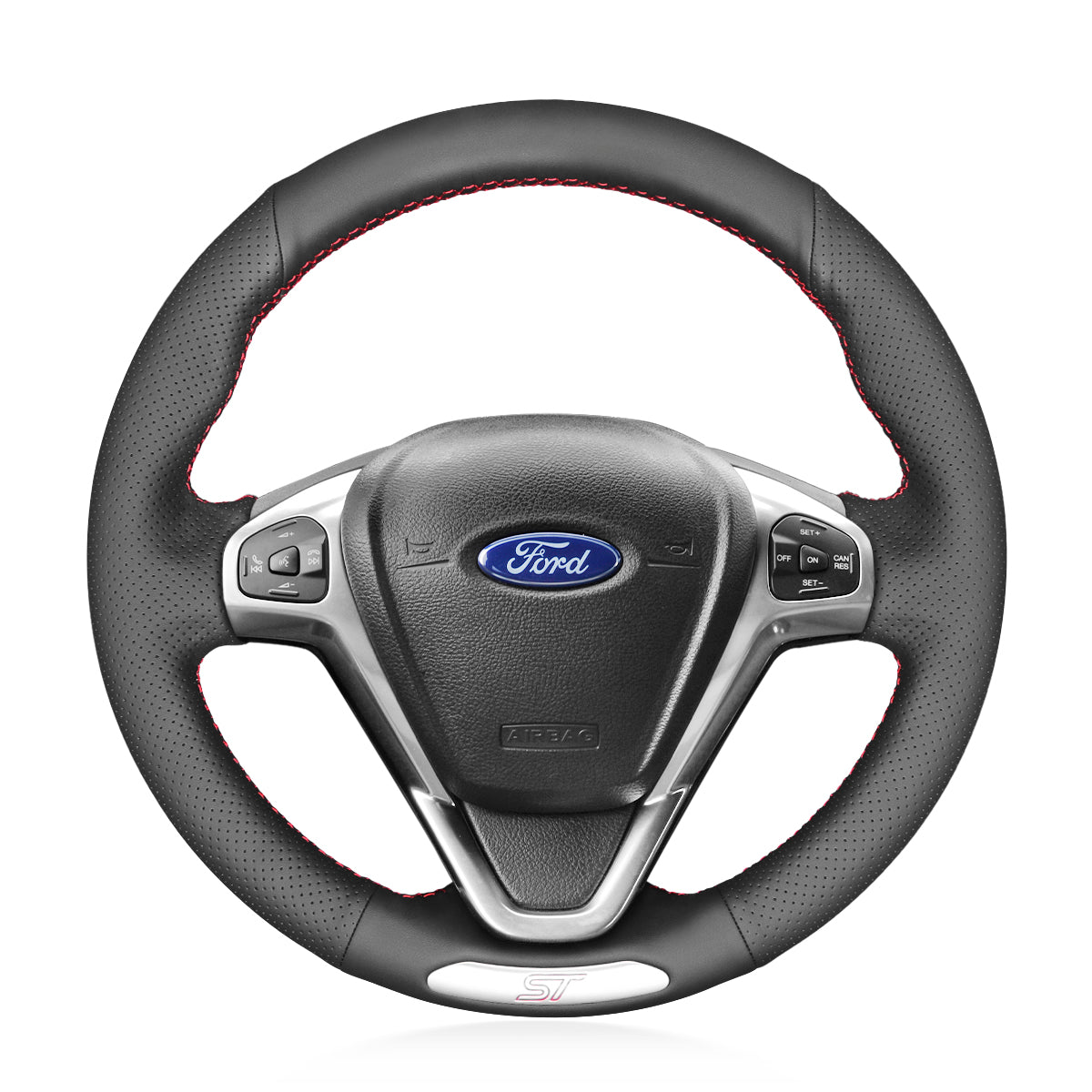 Car steering wheel cover for Ford Fiesta ST 2012-2017