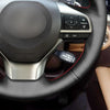 MEWANT Hand Stitch Black Leather Car Steering Wheel Cover for Lexus ES300h ES350 2016-2018