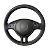 MEWANT Black Leather Suede Car Steering Wheel Cover for BMW E46 318i 325i 330ci / E39 / X5 E53 / Z3 E36/7 E36/8