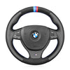 MEWANT Leather Suede Car Steering Wheel Cover for BMW M Sport F10 F11 F07 / M5 F10 2011-2013 / F12 F13 F06 / F01 F02