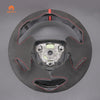 Car steering wheel cover for Skoda Octavia 2009-2013 / Roomster 2009-2012 / Fabia 2009-2012 / Superb 2008-2013 / Yeti 2009-2013