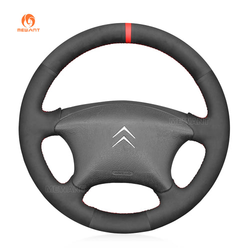 Car steering wheel cover for Citroen Xsara 2002-2006 / Xsara Picasso 2003-2010 / Berlingo 2003-2008