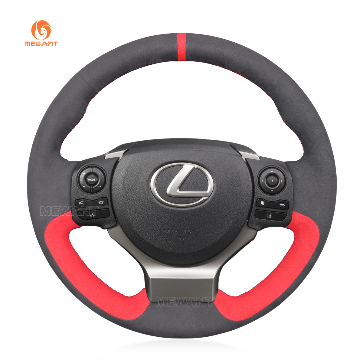 MEWANT Athsuede Car Steering Wheel Cover for Lexus IS 200t 250 300 350 F Sport RC CT 200h NX