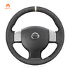 MEWANT Hand Stitch Car Steering Wheel Cover for Nissan Note / Tiida / Bluebird Sylphy / Versa / Versa Note