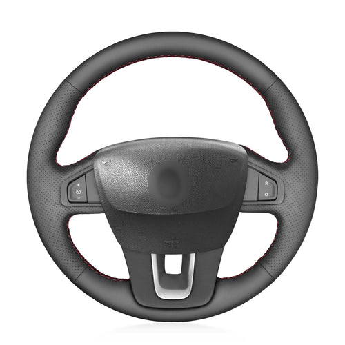 Car steering wheel cover for Renault Laguna 3 2007-2012 / Latitude 2010-2015 / for Renault Samsung SM5 2009-2018 / SM7 2014-2018