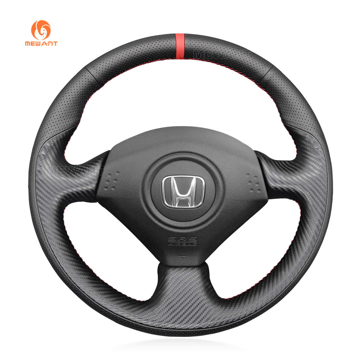 MEWANT Steering Wheel Cover for Honda S2000 2000-2009 / Civic (SI) 2002-2005 / Insight 2000-2006 / for Acura RSX 2002-2006
