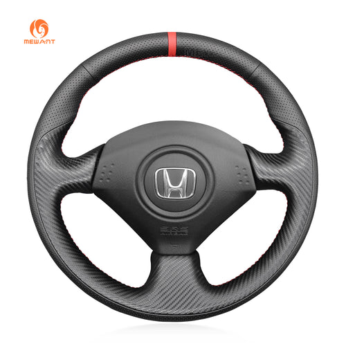 MEWAT DIY Black Leather Suede Car Steering Wheel Cover for Honda CR-Z –  Mewant steering wheel cover