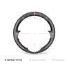 MEWANT DIY Black Suede Genuine Leather Car Steering Wheel Cover for Kia Forte (Forte Koup / Forte5)  Soul Rio Rio5