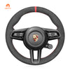 MEWANT Steering Wheel Cover for Porsche 911 (992) 2020-2022 / Macan 2022-2023 / Panamera 2021-2022 / Taycan 2020-2022