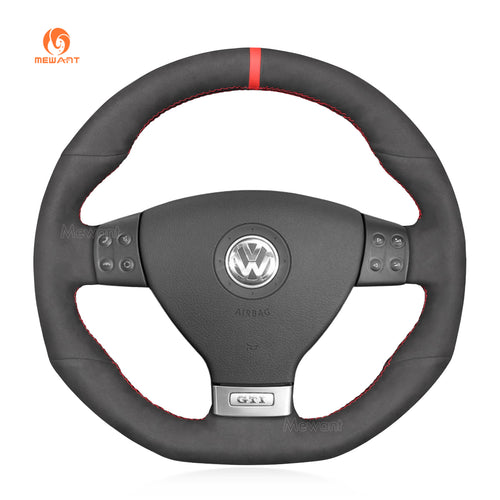  Car Steering Wheel Cover for Golf GTI 5 (V) / Golf R32 Scirocco / Passat Variant (R-Line) / Tiguan (R-Line)