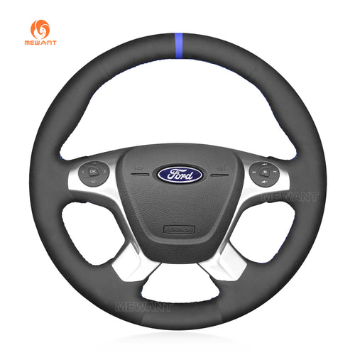 Car steering wheel cover for Ford Transit (Connect) 2014-2020 / Transit (Custom) 2012-2018 / Tourneo (Connect) 2014-2020 / Tourneo (Custom) 2013-2018 / Grand Tourneo (Connect) 2014-2020