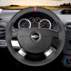 MEWANT Hand Stitch Car Steering Wheel Cover for Chevrolet Lova 2006-2010 / Chevrolet Aveo 2004-2011