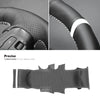 MEWANT Hand Stitch Car Steering Wheel Cover for Peugeot 308 2013-2021 / 308 SW 2014-2021