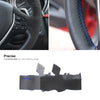 MEWANT Hand Stitch Black Leather Suede Car Steering Wheel Cover for BMW F30 F31 F34 F20 F21 F22 F23 F32 F33 F34 F36