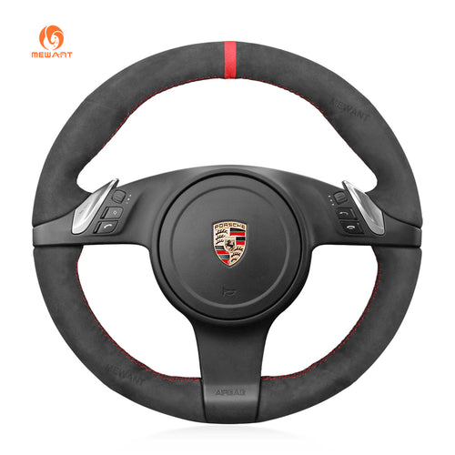 Car Steering Wheel Cover for Porsche 911 (991) / Boxster (981) / Cayman (981) / Cayenne/ Panamera