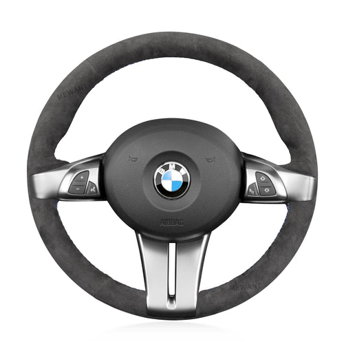 Car Steering Wheel Cover for BMW Z4 E85 (Roadster) 2003-2008 / E86 (Coupe) 2005-2008