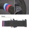 MEWANT Carbon Fiber Alcantara Car Steering Wheel Cover for BMW M Sport M3 E90 E91 E92 E93 / E87 E81 E82 E88 / X1 E84 / M3 E90 E92 E93