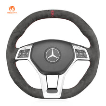 Carica l&#39;immagine nel visualizzatore di Gallery, Car Steering Wheel Cover for Mercedes Benz AMG C63 W204 AMG CLA 45 CLS 63 AMG C218 S-Model C218 W212
