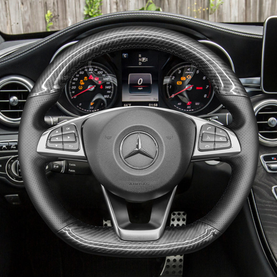 Car Steering Wheel Cover for Mercedes Benz W176 W246 W205 C117 C218 X218 W213 X253 C253