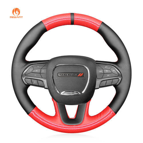Car steering wheel cover for Dodge Challenger 2015-2021 / Dodge Charger 2015-2021/ Dodge Durango 2018-2021