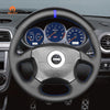MEWANT Hand Stitch Car Steering Wheel Cover for Subaru Impreza WRX 2002-2004
