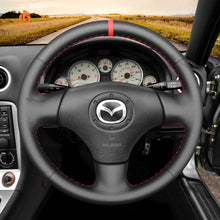 Load image into Gallery viewer, MEWANT DIY Leather Suede Car Steering Wheel Cover for Mazda MX-5 MX5 Miata NB 1998-2004 / RX-7 RX7 1999-2002

