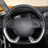 MEWANT Hand Stitch Black PU Leather Real Genuine Leather Car Steering Wheel Cover for Citroen DS5 DS 5 DS4S DS 4S