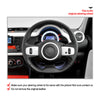 Car steering wheel cover for Renault Twingo 3 2014-2020