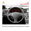 MEWANT Hand Stitch Car Steering Wheel Cover for Toyota Corolla (Verso) 2002-2004 / Yaris (Verso) 1999-2005
