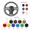 MEWANT Leather Suede Carbon Fiber Car Steering Wheel Cover for Infiniti FX FX45 2004-2008 / for Nissan 350Z 2002-2009