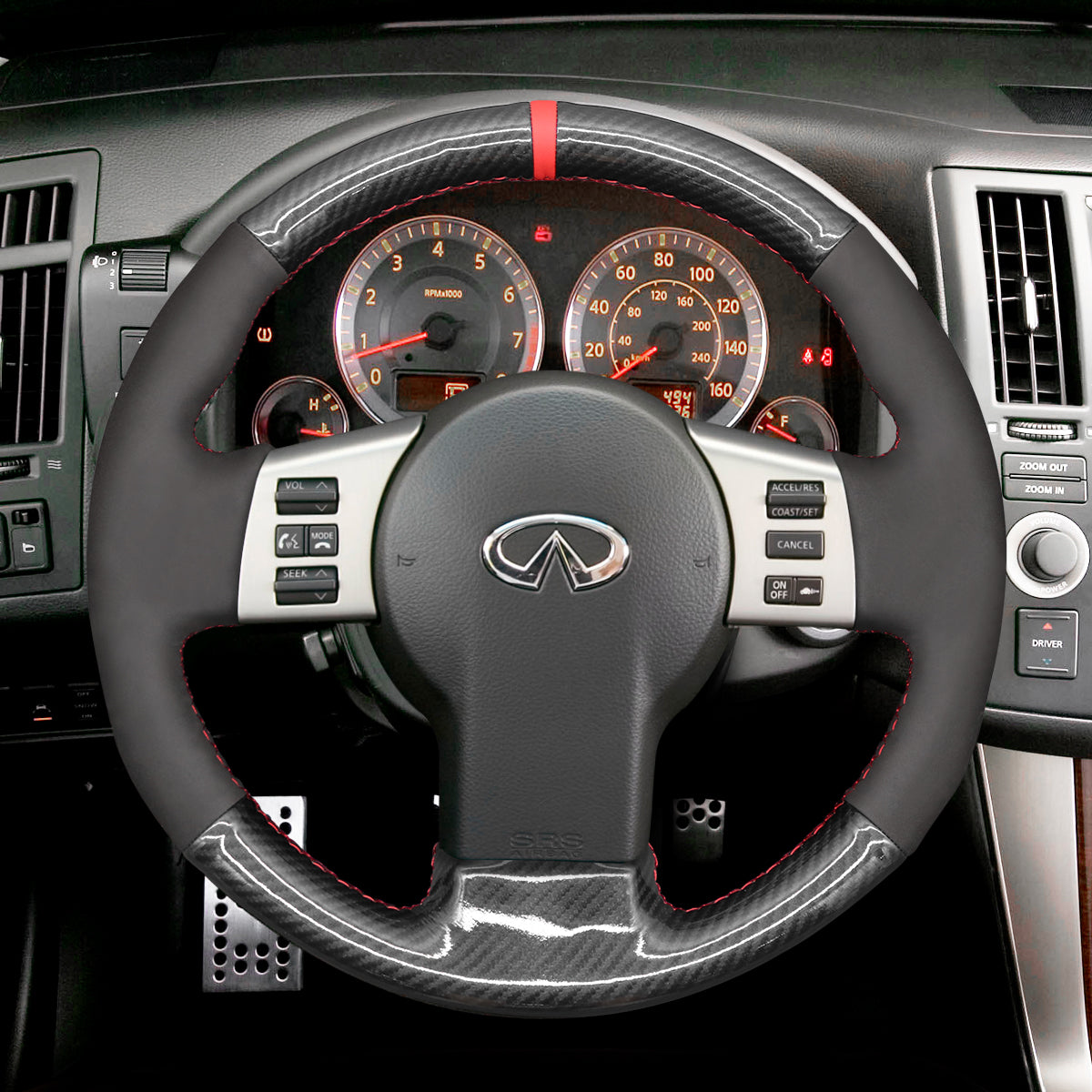 Car Steering Wheel Cover for Infiniti FX FX45 2004-2008 / for Nissan 350Z 2002-2009