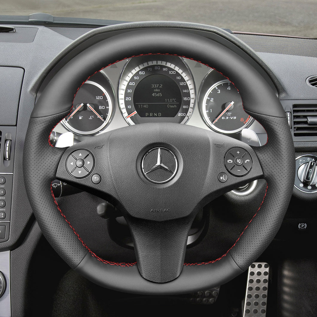 Car Steering Wheel Cover for Mercedes Benz AMG C63 W204 C219 W212 R230 C197 R197