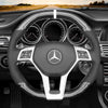 MEWANT Black Carbon Fiber Suede Leather Car Steering Wheel Cover for Mercedes Benz AMG C63 W204 AMG CLA 45 CLS 63 AMG C218 S-Model C218 W212