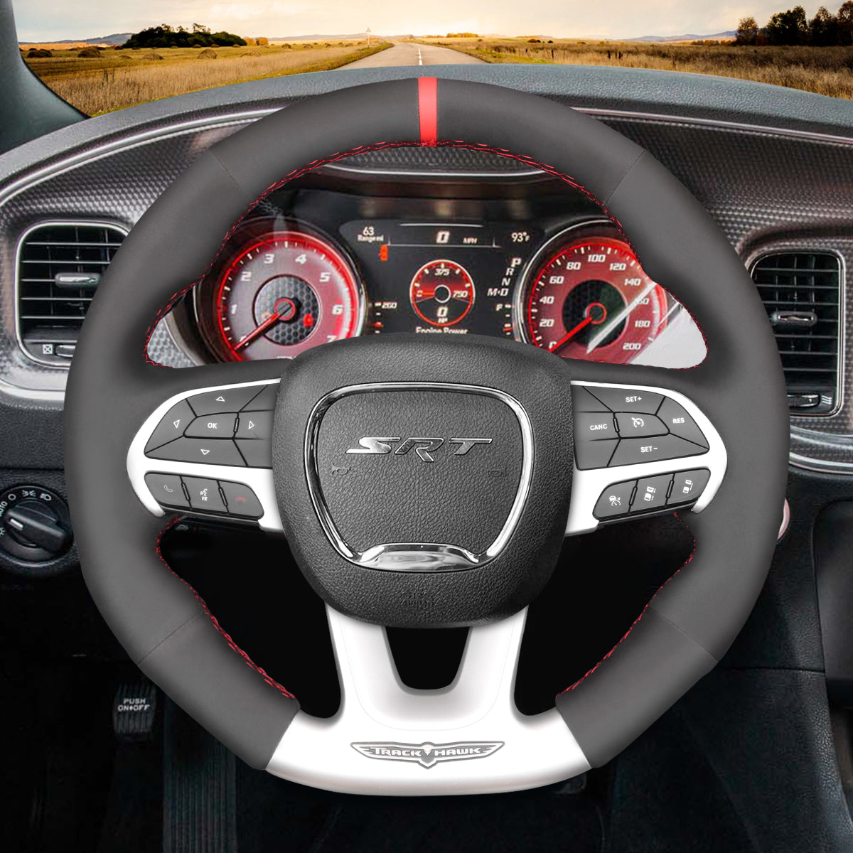 Car Steering Wheel Cover for Dodge (SRT) Challenger Dodge Charger Durango