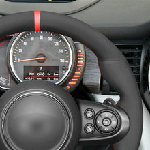 Lade das Bild in den Galerie-Viewer, MEWANT DIY Black Leather Suede Car Steering Wheel Cover for Mini (Hatchback/Mini) JCW Clubman JCW Convertible JCW Countryman JCW
