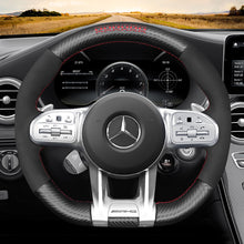 Carica l&#39;immagine nel visualizzatore Galleria, Car Steering Wheel Cover for Mercedes Benz AMG A35 W177 C190 W205 W213
