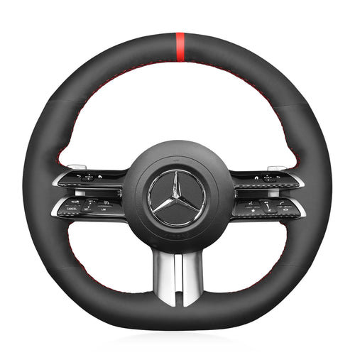 Car Steering Wheel Cover for Mercedes Benz C-Class W206 / E-Class W213 / S-Class W223 2021