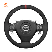 Load image into Gallery viewer, MEWANT DIY Suede Real Genuine Leather Car Steering Wheel Cover for Mazda RX-8 RX8 2004-2008
