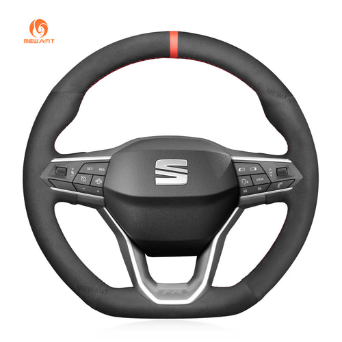 Car Steering Wheel Cover for Seat Leon 2020-2021 / Ateca 2020-2021 / Tarraco 2020-2021