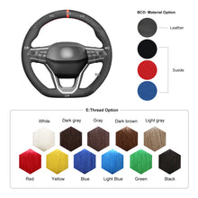 Load image into Gallery viewer,  MEWANT DIY Leather Suede Carbon Fiber Car Steering Wheel Cover for Seat Leon 2020-2021 / Ateca 2020-2021 / Tarraco 2020-2021
